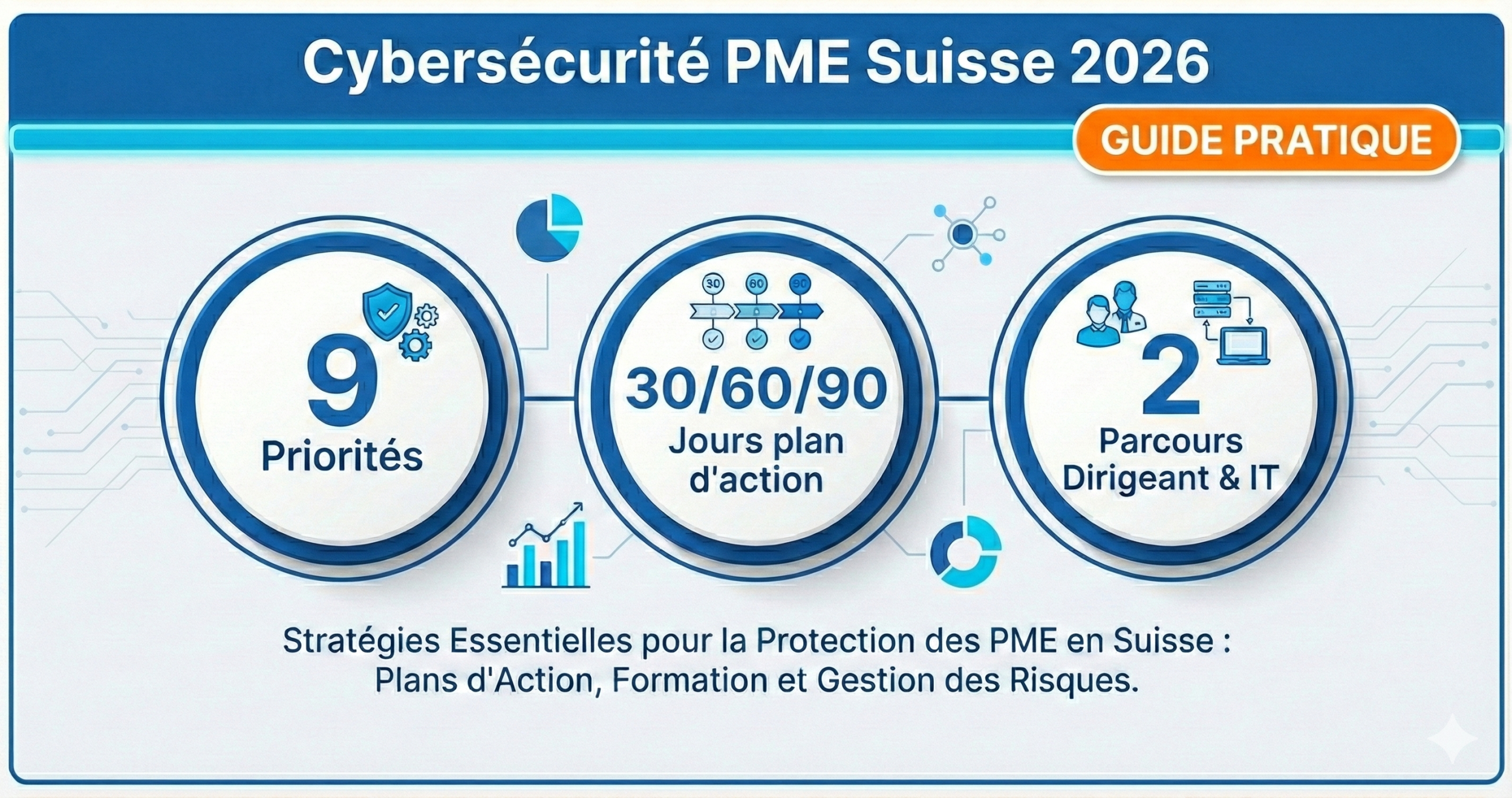 Cybersécurité PME Suisse Romande : Synthèse 2025 & Plan d'action 30/60/90 jours pour 2026